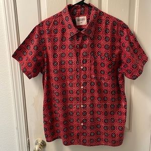 Kardo Chintan Shirt in Red Medium